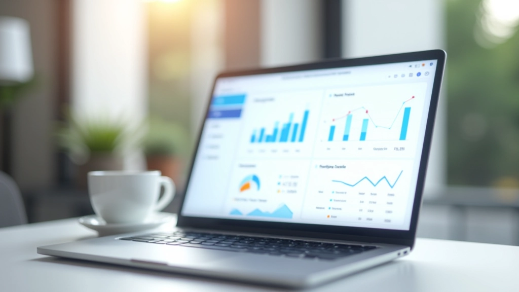 Écran d'ordinateur affichant une interface de plateforme email avec statistiques de campagne et graphiques colorés